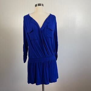 Young Fabulous & Broke • Malik Blue Jersey Romper